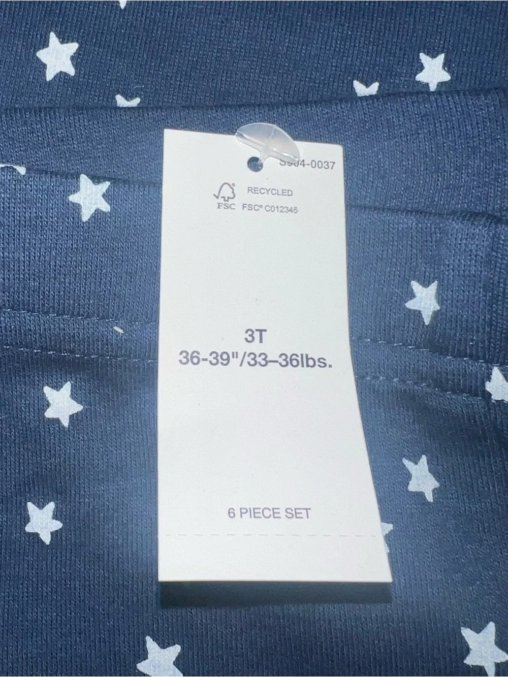 Old Navy Navy & White Star Short-Sleeve Pajama Set
